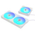 LIAN-LI Cooler 120mm AL120V2-3W UNI White 3-Fan