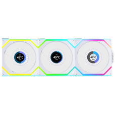 Lian-Li UNI SL Wireless LCD 120mm White 3xFans