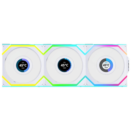 Lian-Li UNI SL Wireless LCD 120mm White 3xFans