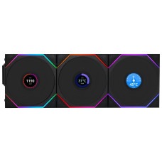 Lian-Li TL120 UNI Wireless LCD 120mm Black 3x Fans