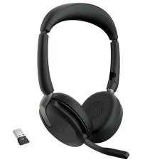 אוזניות קשת אלחוטיות + מעמד טעינה Jabra Evolve2 65 Flex UC USB-A Stereo