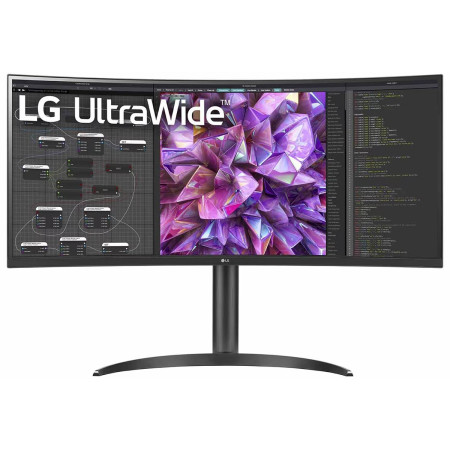 מסך מחשב קעור LG 34" UltraWide IPS QHD 60Hz 5ms 3800R