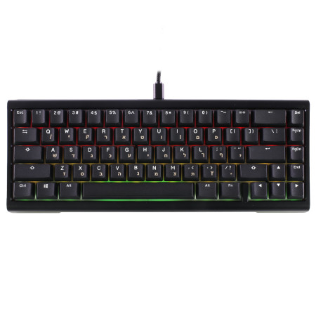 מקלדת מכנית Ducky ProjectD Tinker 65 Cherry Silver Switch עברית/אנגלית