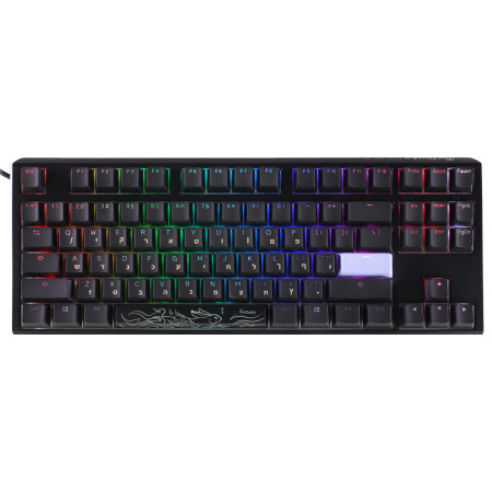 מקלדת מכנית Ducky One 3 TKL Cherry Brown Switch עברית/אנגלית