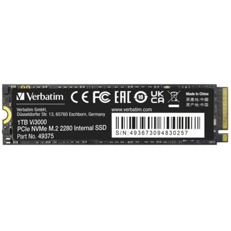 Verbatim Vi3000 1TB NVMe M.2 PCIe Gen3.0x4 SSD