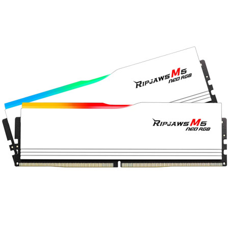 G.Skill Ripjaws M5 Neo RGB DDR5 64GB (2x32GB) 6000 CL28 White EXPO