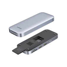 UGREEN USB-C 3.2 Gen2 to HDMI 4K/60Hz | x2 USB-A 3.0 | SD/micro SD | with SSD M.2 (NVMe/SATA) 10Gbps Enclosure Dock