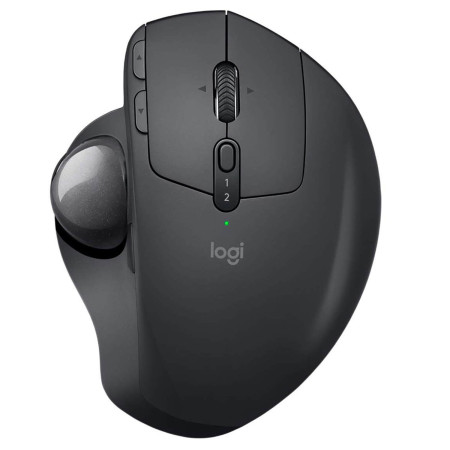 עכבר ארגונומי אלחוטי Logitech MX Ergo צבע אפור כהה