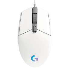 עכבר גיימינג Logitech G203 Lightsync RGB צבע לבן