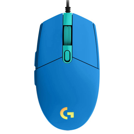 עכבר גיימינג Logitech G203 Lightsync RGB צבע כחול