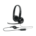 אוזניות קשת חוטיות Logitech H390 USB צבע שחור
