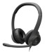 אוזניות קשת חוטיות Logitech H390 USB-A צבע שחור