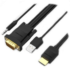 Vention HDMI to VGA with Audio + USB Power Input - 3M Cable
