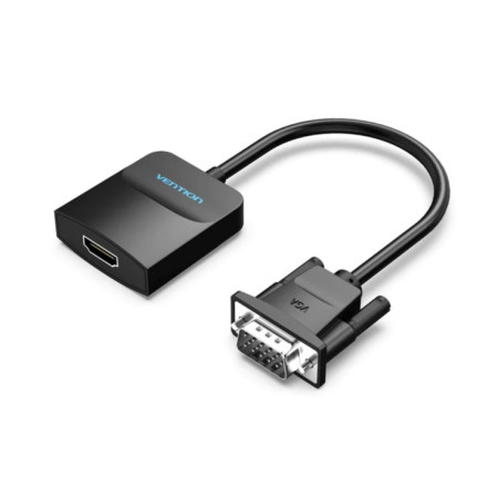 Vention VGA to HDMI with Audio + Micro USB Power Input - 0.15m Adapter