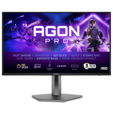 מסך מחשב לגיימינג AOC 31.5" AGON Pro OLED 4K UHD 165Hz 0.03ms