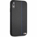 CG Mobile IPhone XR BMW M COLLECTION Carbon PU & Red Stripe Hard Case - Navy