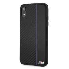 CG Mobile IPhone XR BMW M COLLECTION Carbon PU & Red Stripe Hard Case - Navy
