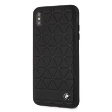 CG Mobile כיסוי קשיח מעור אמיתי לאייפון X/XS בצבע שחור BMW רשמי