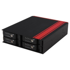 iStarUSA 5.25" to 4x 2.5" SATA SAS 6 Gbps HDD SSD Hot-swap Rack