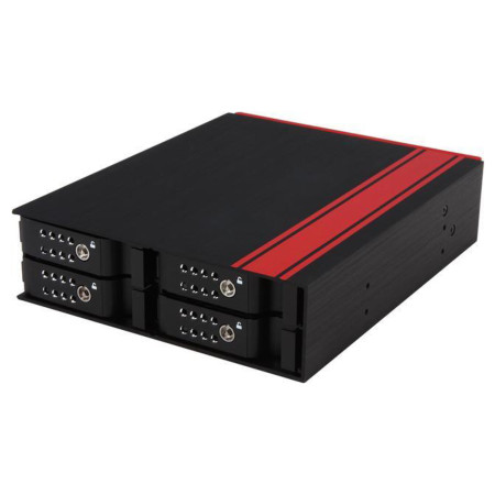 iStarUSA 5.25" to 4x 2.5" SATA SAS 6 Gbps HDD SSD Hot-swap Rack