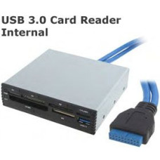 Premium 3.5" Front Bay Card Reader with USB 3.0