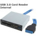 Premium 3.5" Front Bay Card Reader with USB 3.0