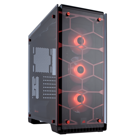 Corsair Crystal 570X RGB ATX Mid-Tower Case Red