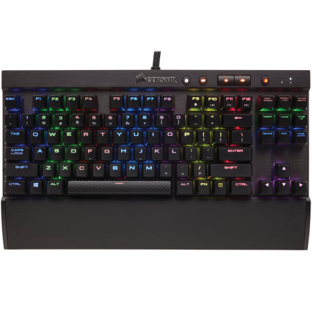 מקלדת גיימינג מכאנית Corsair K65 RGB RAPIDFIRE Cherry MX עברית/אנגלית