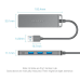 Vention USB-A 3.0 to USB-Ax4 with 1m MicroUSB Optional Power HUB