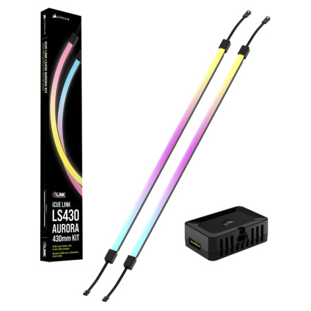 Corsair iCUE LINK LS430 Aurora RGB Light Strips - 430mm Kit