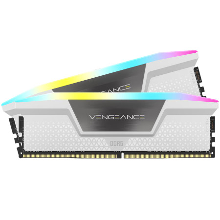 Corsair Vengeance RGB DDR5 64GB (2x32GB) 6000 CL30 White XMP 3.0