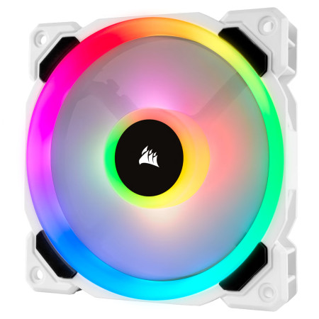 Corsair LL120 RGB 120mm Dual Light Loop RGB LED PWM Fan White
