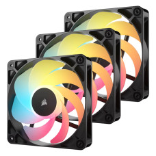 Corsair RS120-R ARGB 120mm PWM Reverse 3xFans - Black