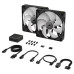 Corsair iCUE LINK RX140 RGB 140mm PWM 2xFans Starter Kit - Black
