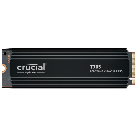 Crucial T705 2.0TB PCIe Gen5 NVMe M.2 SSD with Heatsink