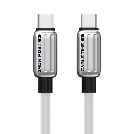 CABLETIME USB-C 240W Charging Cable 2m - White