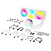 קירור נוזלי למעבד Corsair iCUE LINK TITAN 360 RX RGB AIO White