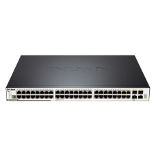 D-Link Switch 48 Port (48X PoE) 4xSFP/Giga ports + 2xPHY. Stack ports, L2/L3 Managed