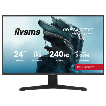 מסך מחשב לגיימינג IIYAMA 23.8" G-Master IPS FHD 240Hz 0.3ms