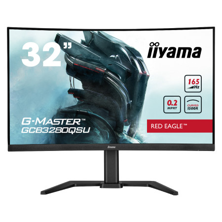 מסך מחשב קעור לגיימינג IIYAMA 31.5" G-Master VA WQHD 165Hz 0.2ms 1500R