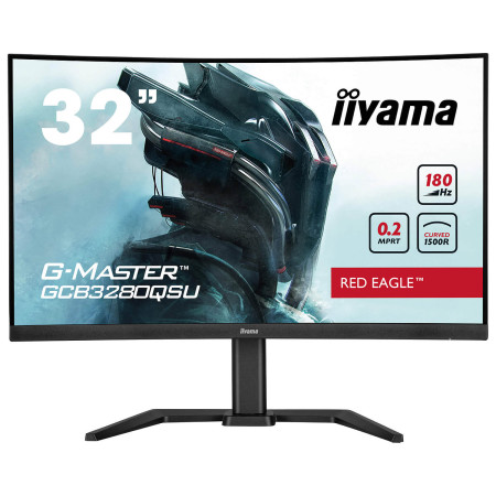 מסך מחשב קעור לגיימינג IIYAMA 31.5" G-Master VA WQHD 180Hz 0.2ms 1500R