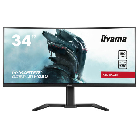 מסך מחשב קעור לגיימינג IIYAMA 34" G-Master VA UWQHD 180Hz 0.3ms 1500R
