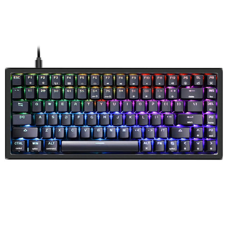 מקלדת גיימינג מכאנית SKYLOONG GK84 Black עברית/אנגלית