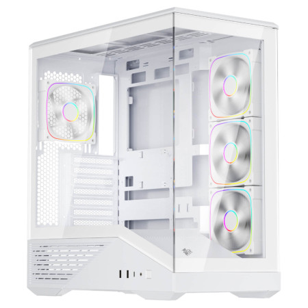 מארז מחשב 1StPlayer GM7 4x ARGB White