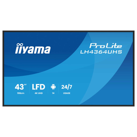 מסך שילוט דיגיטלי IIYAMA 43” ProLite VA 4K Android 24/7