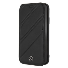 CG Mobile כיסוי ספר מעור לאייפון XR בצבע שחור מרצדס רשמי