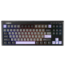 מקלדת גיימינג מכאנית 1StPlayer NEO87 RGB Midnight Vilot עברית/אנגלית