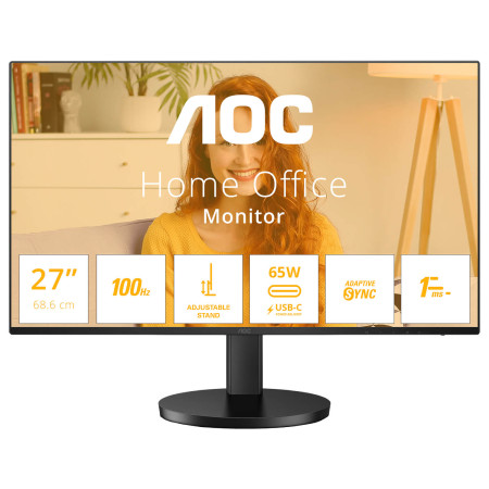 מסך מחשב AOC 27" IPS QHD 100Hz 1ms