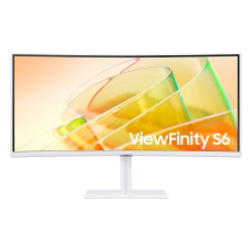 מסך מחשב קעור Samsung 34" ViewFinity S6 VA UWQHD 100Hz 5ms 1000R