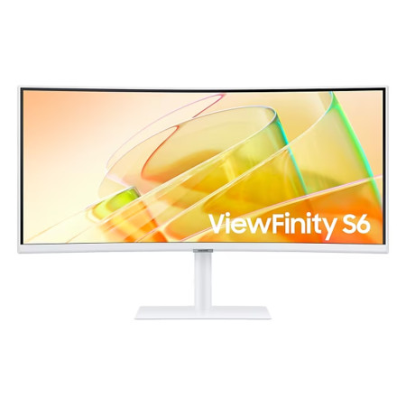 מסך מחשב קעור Samsung 34" ViewFinity S6 VA UWQHD 100Hz 5ms 1000R